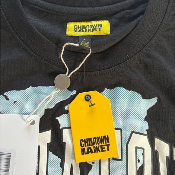 Chinatown Market GLOBAL CITIZEN HALFTONE TEE Black Large NWT - Picture 7 of 8
